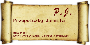 Przepolszky Jarmila névjegykártya